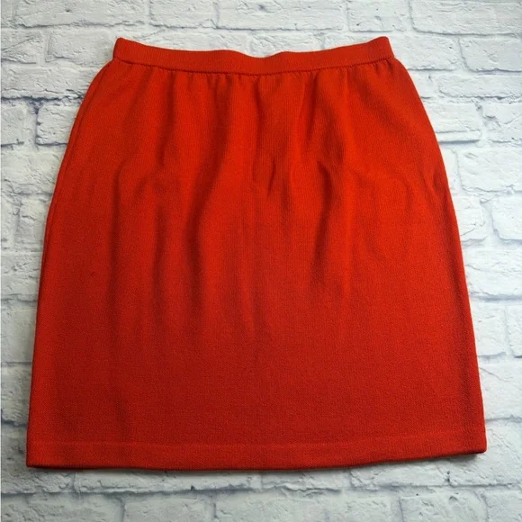 Vintage St. John 3 Piece Knit Suit in “Pumpkin Orange” Size L. Dog Show. Luxury. - Picture 7 of 16